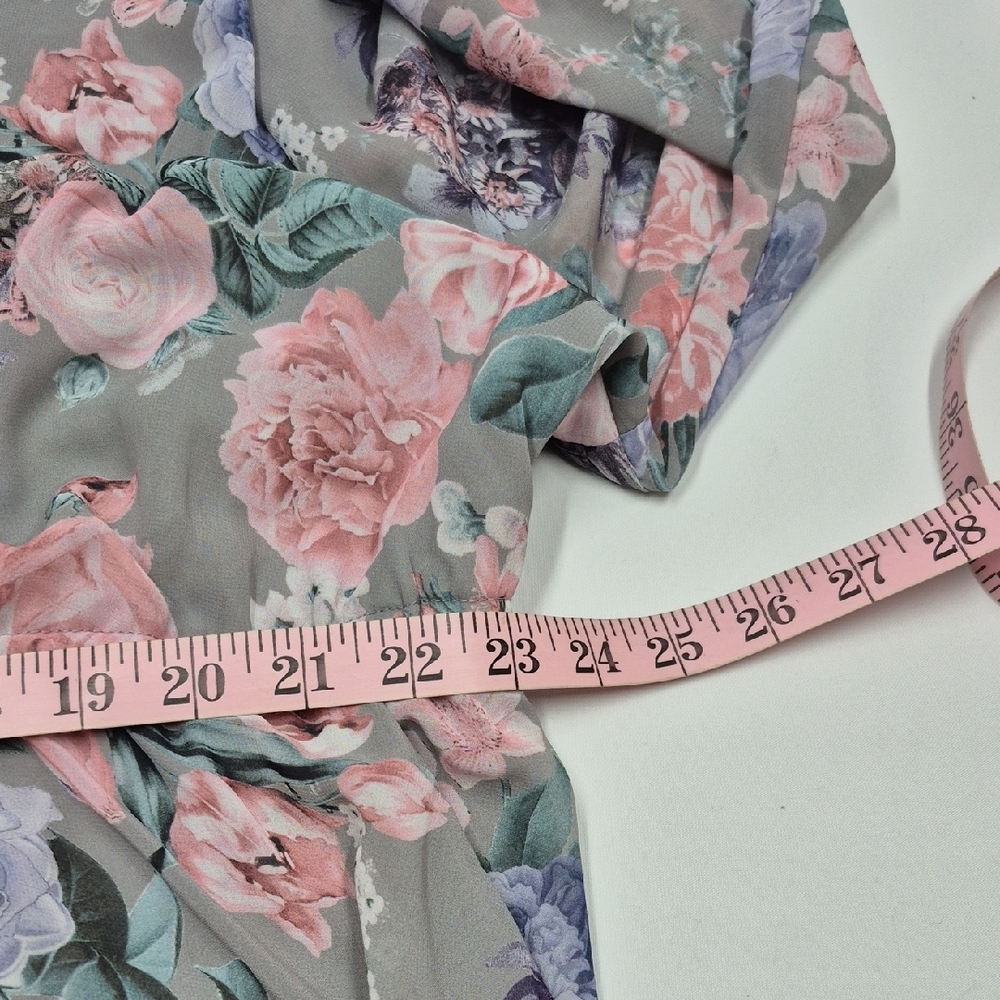 Torrid Floral Midi Dress Pastel Colors Plus Size 3X - Picture 11 of 12